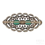 An oval openwork brooch, late 19th/early 20th century