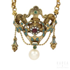 A Victorian/Biedermeier necklace, late 19th century