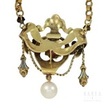 A Victorian/Biedermeier necklace, late 19th century