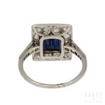 An Art Déco sapphire ring, 1920s