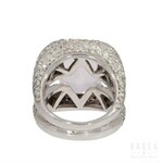 A diamond paved ring of abstract design, by MJM Atelier, 21st century