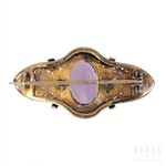 A Victorian/Biedermeier brooch, late 19th century