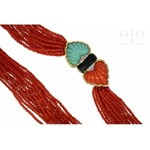 An Art Déco coral necklace, 1960s