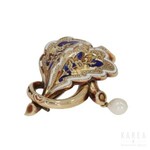 A Victorian/Biedermeier brooch, late 19th century