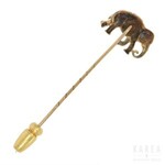 A tie pin modelled as an elephant, 20th century