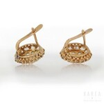 A pair of diamond earrings, 20th century