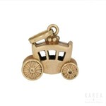 A pendant/charm modelled as a carriage, 20th century