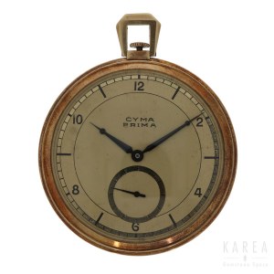 Zegarek kieszonkowy tzw. slim line, CYMA, Szwajcaria, l. 20. XX w.