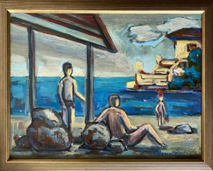 Roman SIELSKI (1903-1990), Na plaży