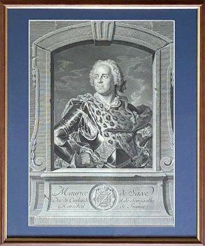 Johann Georg WILLE (1715-1808), Hrabia Maurycy Saski