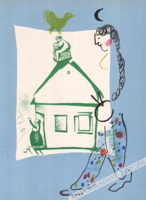 Marc Chagall (1887-1985) - [grafika, 1960] La Maison De Mon Village [Nasz Dom W Mojej Wiosce]