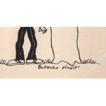 Bohdan Butenko (1931-2019) - [Zeichnung, 1992] [Hase und Junge unter dem Baum].