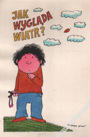 Bohdan Butenko (1931-2019) - [rysunek, lata 1980-te] Jak Wygląda Wiatr?