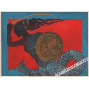 Wieslaw Majchrzak (1929-2011) - [Drawing, Circa 1981] [Warsaw Mermaid].