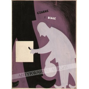 Andrzej WIERCIEŃSKI (1912-1987) [oryginalny projekt plakatu, lata 1950-60] Czarne i białe