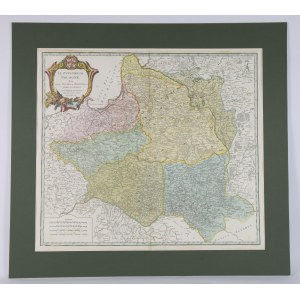 [Mapa, Polska, 1752] Robert De Vaugondy - Royaume De Pologne…