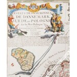 [Mapa, Europa Północna, Polska, 1705] Nicolas De Fer - Estats Des Couronnes De Dannemark, Suede, Et Pologne Sur La Mer Baltique