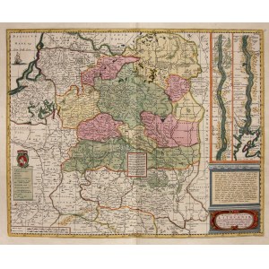 [Mapa, Litwa, 1682] Johannes Janssonius Van Waesberghe - Magni Ducatus Lithuaniae Caeterarumq Regionum Illi Adiacentium Exacta Descrip...