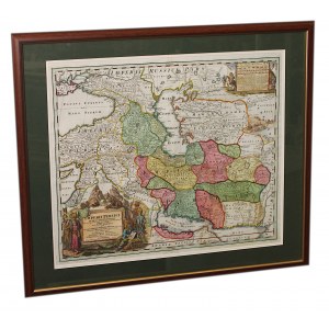 [Mapa, Persja, Ok. 1720] Johann Baptist Homann - Imperii Persici In Omnes Suas Provincias…