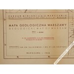 [Mapa, 1936 R.] Mapa Geologiczna Warszawy. Geological Map Of Warsaw