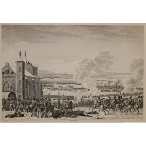 [Kupferstich, um 1860] Schlacht von Ilawa, 9. Februar 1807.