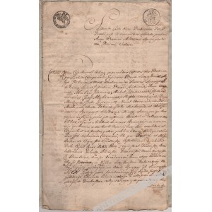 [Dokument, Rękopis, 1718] [Opieka Nad Szkołą Żydowską] Róża Z Ogińskich Krasińska (1677-1724)