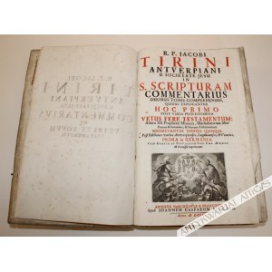 Jacobus Tirinus - Jacobi Tirini Antverpiani E Societate Jesu In S. Scripturam Commentarius… (1704)