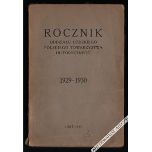 Rocznik Oddziału Łódzkiego Polskiego Towarzystwa Historycznego. 1929-1930
