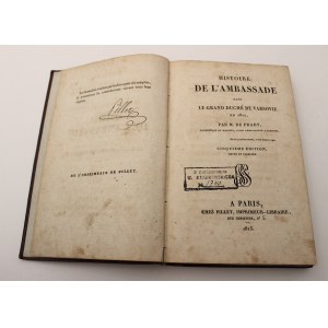 Dominique Dufour De Pradt - Histoire De L'ambassade Dans Le Grand Duche De Varsovie En 1812