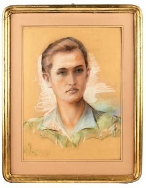 Józef KIDOŃ (1890 - 1968), Portret młodzieńca, 1943