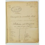 [Napoleon] [Rękopis] Rola Champein`a w komedji Kłótnia z pod Wagram 1862