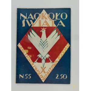 [Okładka Wiktor Podoski] Naokoło świata. Nr 55, listopad 1928 [Górnictwo]