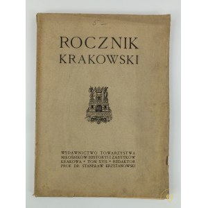 [Rocznik Krakowski Tom XVII] Klein Franciszek, Stary Kraków