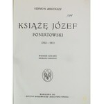 Askenazy Szymon, Książę Józef Poniatowski 1763-1813