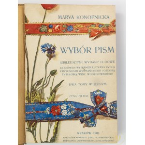 [Wyspiański] Konopnicka Maria, Wybór pism [ex libris Kazimierza Nitscha]