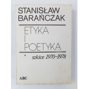 [Ex libris Barbary Goldy] Barańczak Stanisław, Etyka i poetyka szkice 1970-1978