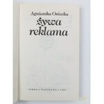 Osiecka Agnieszka, Żywa reklama, [wydanie I][seria Biblioteka Stańczyka]