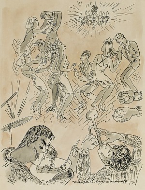 Maja BEREZOWSKA (1898-1978), Dancing, 1965