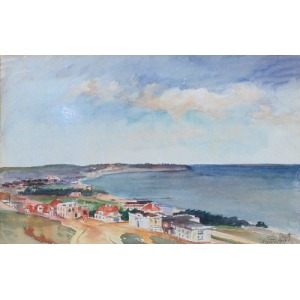 Teodor GROTT (1884-1972), Gdynia - Widok z Kamiennej Góry, 1913