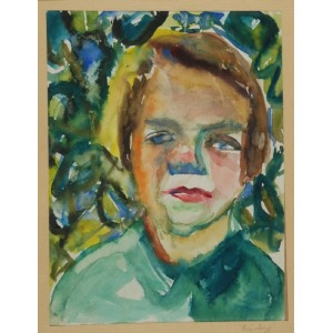 Berta GRÜNBERG (1912-1993), Portret w słońcu