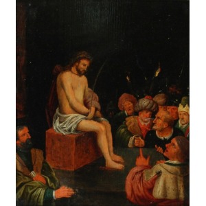 Malarz nieokreślony, XVII w., Wyszydzanie Chrystusa