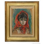 Katarzyna LIBROWICZ (1912-1991), Dziewczynka w czerwonej chuście, 1964