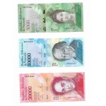 Wenezuela, Zestaw 13 banknotów 2 - 100000 BOLIVARES 2007 - 2017