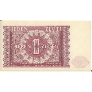 1 złoty 15.05.1946, bez oznaczenia serii i numeracji