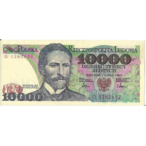 10.000 złotych 1.02.1987, seria D