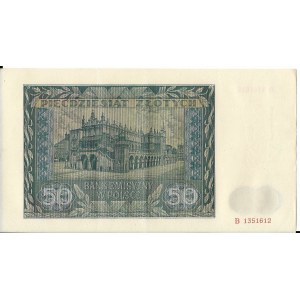 50 złotych 1.08.1941, seria B