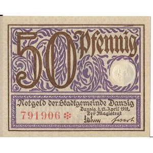 50 fenigów 1919, bankowy stan zachowania