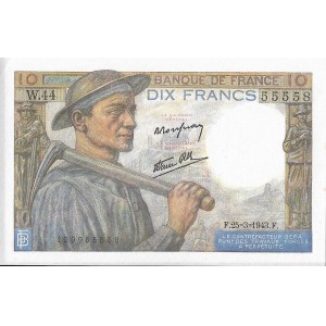 Francja, 10 franków 1943