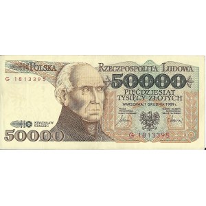 50.000 złotych 1.12.1989, seria G