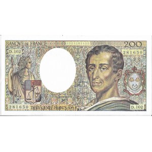 Francja, 200 Franków Montesquieu 1992